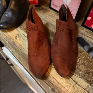 Brown Suede Ankle Boots